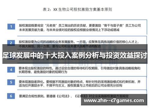 足球发展中的十大投入案例分析与投资效益探讨 足球发展中的十大投入案例分析与投资效益探讨